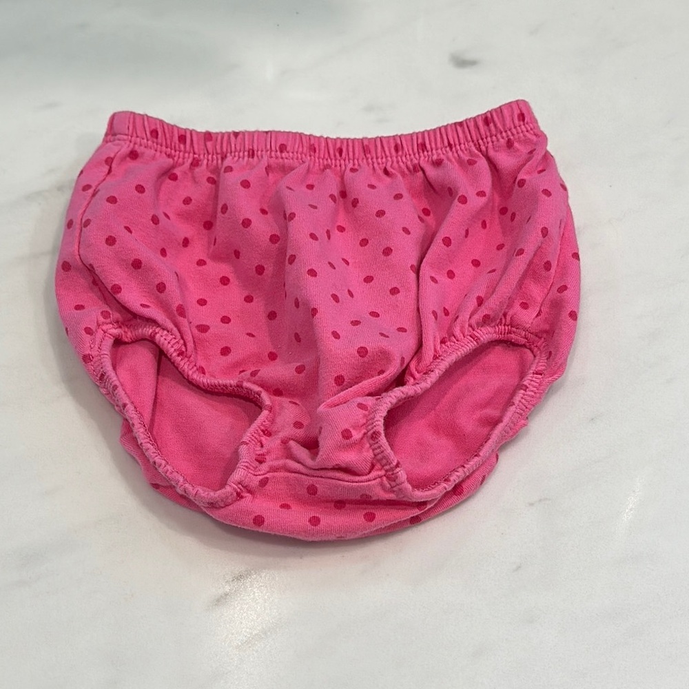 Pink Baby Diaper Cover Polka Dot size 3-6 months